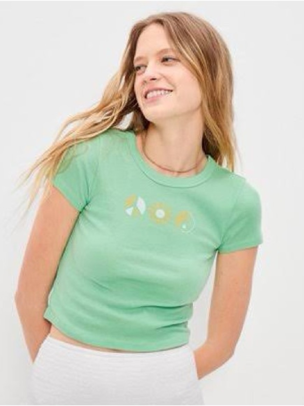 American Eagle Hey Baby Short Sleeve Tee